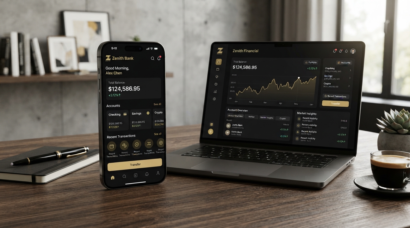 Monolith Protocol - Dark Minimalist Fintech - Case Study by Studio Ravya
